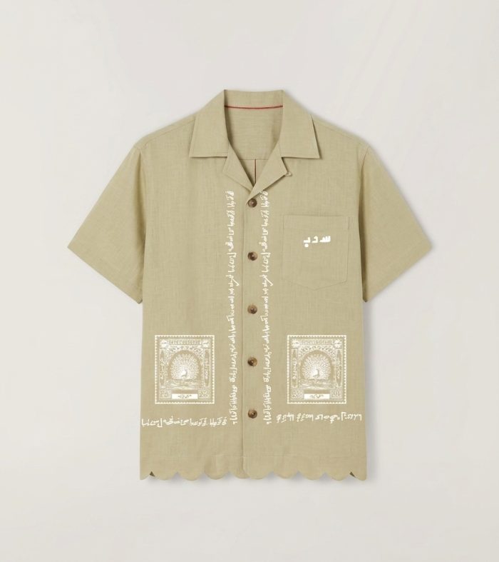 DAKIYA - ڈاکیا - Appliqué resort collar shirt