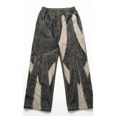 CHAMKADAR  - ہڈیوں سے بنی شلوار"* — Bones on denim pants